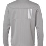 Men's 3-Stripes Double-Knit Quarter-Zip Pullover