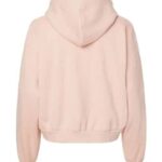 Women's Sueded Fleece Crop Hooded Sweatshirt