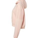 Women's Sueded Fleece Crop Hooded Sweatshirt