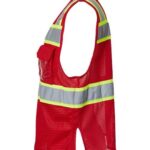 Unisex EV Series® Enhanced Visibility 3 Pocket Mesh Vest