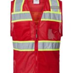Unisex EV Series® Enhanced Visibility 3 Pocket Mesh Vest