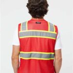 Unisex EV Series® Enhanced Visibility 3 Pocket Mesh Vest