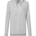 Women's Sueded Jersey Hooded Sweatshirt