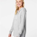 Women's Sueded Jersey Hooded Sweatshirt