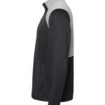 Men's Textured Mixed Media Quarter-Zip Pullover