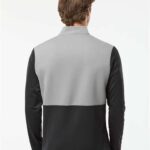 Men's Textured Mixed Media Quarter-Zip Pullover