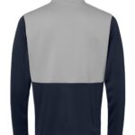 Men's Textured Mixed Media Quarter-Zip Pullover