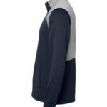 Men's Textured Mixed Media Quarter-Zip Pullover
