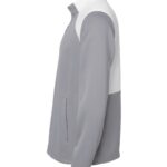 Men's Textured Mixed Media Quarter-Zip Pullover