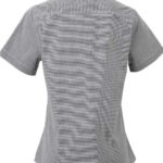 Women's Microcheck Gingham Short Sleeve Cotton Dress Shirt