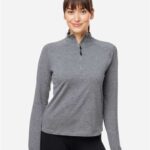 Women's Fairway Marbled Jersey Quarter-Zip Pullover