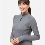 Women's Fairway Marbled Jersey Quarter-Zip Pullover
