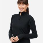 Women's Fairway Marbled Jersey Quarter-Zip Pullover
