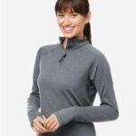 Women's Fairway Marbled Jersey Quarter-Zip Pullover