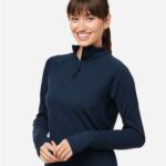 Women's Fairway Marbled Jersey Quarter-Zip Pullover