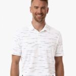 Men's Ultimate365 Mesh Glimmer Print Polo