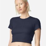 Women's Baby Rib Cropped Tee