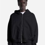 Unisex Garment-Dyed Cropped Full-Zip Hooded Sweatshirt