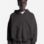 Unisex Garment-Dyed Cropped Full-Zip Hooded Sweatshirt