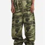 Unisex Garment-Dyed Pleated Fleece Pants