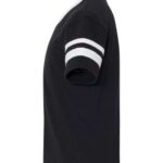 Youth V-Neck Jersey with Striped Sleeves