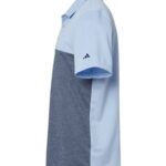Men's Heathered Colorblocked 3-Stripes Polo