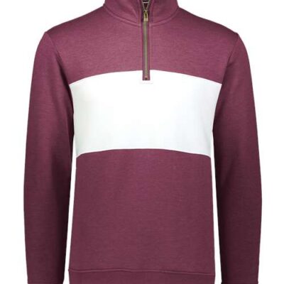 Men's All-American Fleece Colorblocked Quarter-Zip Sweatshirt