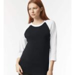 Unisex CVC Three-Quarter Sleeve Tee