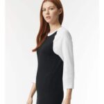 Unisex CVC Three-Quarter Sleeve Tee