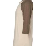 Unisex CVC Three-Quarter Sleeve Tee