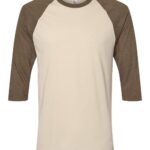 Unisex CVC Three-Quarter Sleeve Tee