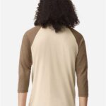 Unisex CVC Three-Quarter Sleeve Tee